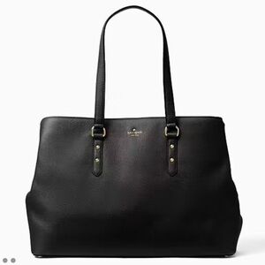 Kate Spade Black Leather Tote Bag